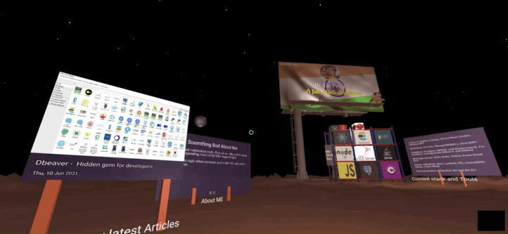 Build Virtual Reality experiences using A-Frame framework